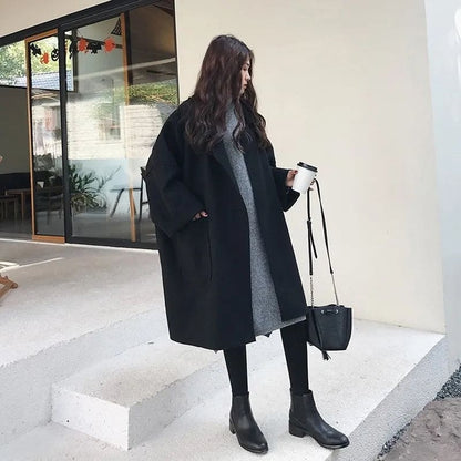 Aura Wolmix Trenchcoat – Oversized damesjas met elegante pasvorm