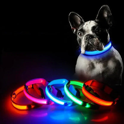 GlowPets LED Halsband – Veiligheid & Zichtbaarheid voor Huisdieren