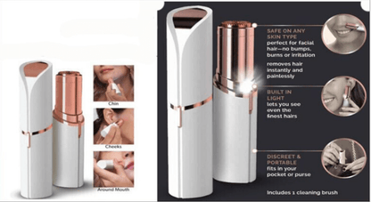 Compacte LED-haarverwijderaar in lippenstiftvorm
