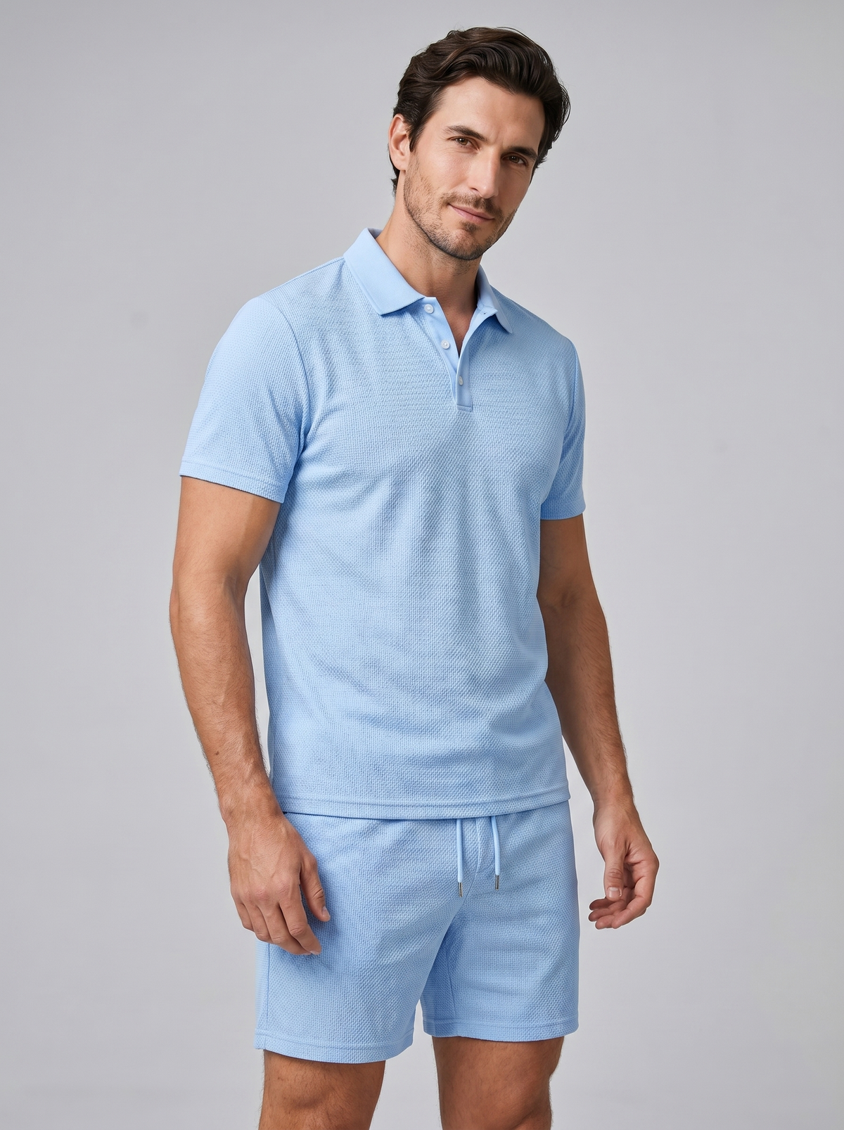 Klassieke Poloshirt en Shorts Set Heren - Zomer Casual