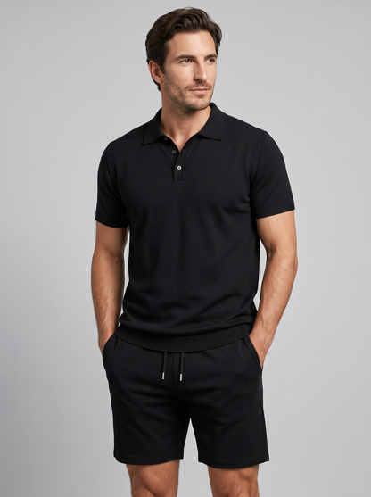 Klassieke Poloshirt en Shorts Set Heren - Zomer Casual