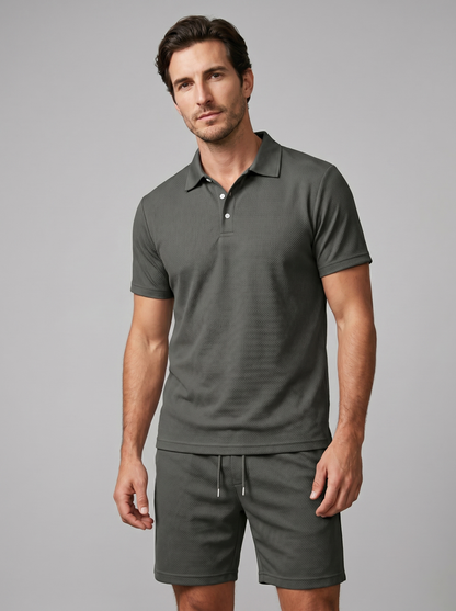 Klassieke Poloshirt en Shorts Set Heren - Zomer Casual