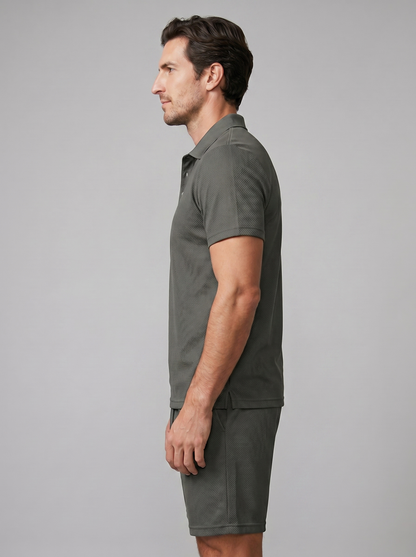 Klassieke Poloshirt en Shorts Set Heren - Zomer Casual