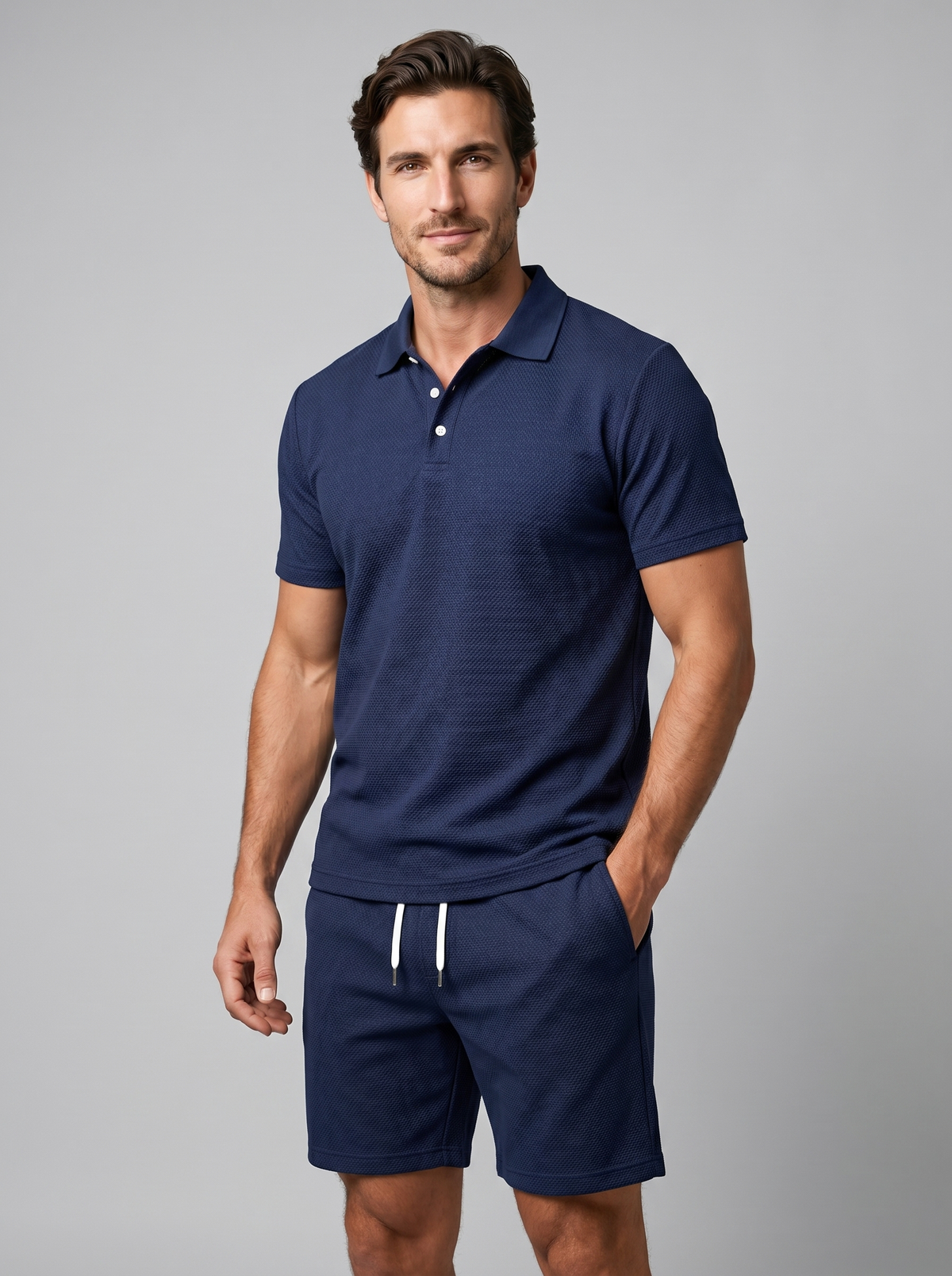 Klassieke Poloshirt en Shorts Set Heren - Zomer Casual