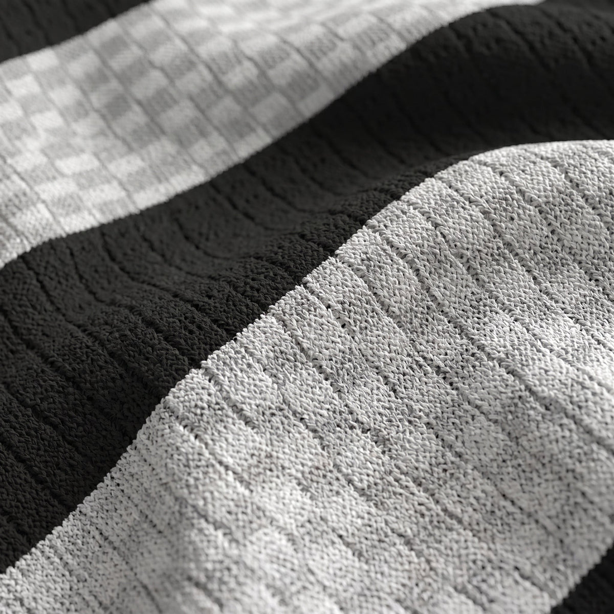 Gebreide Poloshirt met Open-Knit Textuur - Heren Lange Mouwen