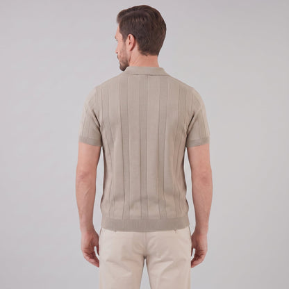 Ademend Open-Knit Poloshirt Heren - Smart Casual Zomer