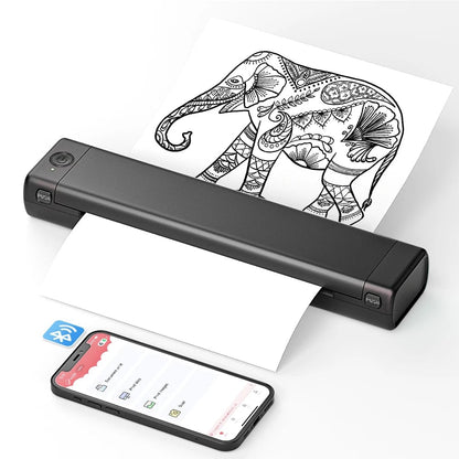Draagbare A4 Thermische Printer met Bluetooth en Inktloze Afdrukken