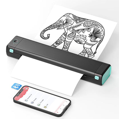Draagbare A4 Thermische Printer met Bluetooth en Inktloze Afdrukken