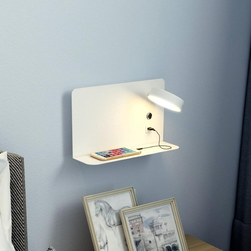 Metalen Wandlamp met USB-Oplaadpoort Driekleur Licht Brilux