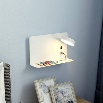 Metalen Wandlamp met USB-Oplaadpoort Driekleur Licht Brilux