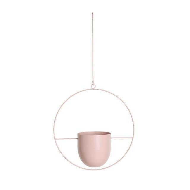 HaloRing Hangplantenhouder – Metalen hangende plantenbak voor binnen en buiten