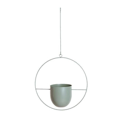 HaloRing Hangplantenhouder – Metalen hangende plantenbak voor binnen en buiten
