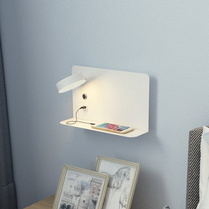 Metalen Wandlamp met USB-Oplaadpoort Driekleur Licht Brilux
