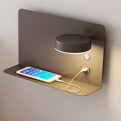 Metalen Wandlamp met USB-Oplaadpoort Driekleur Licht Brilux