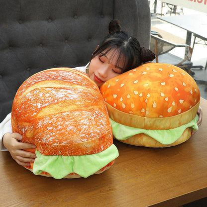 BurgerZit 2-in-1 Hamburgerkussen voor Bank Stoel en Ontspanning