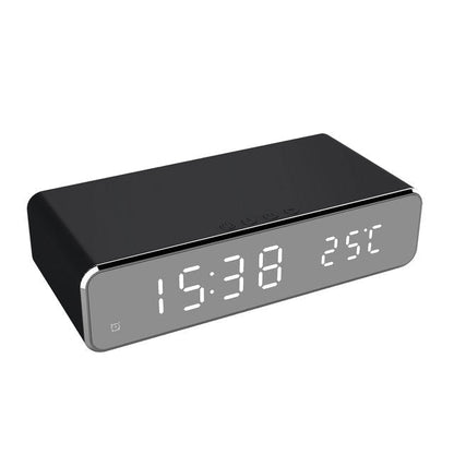 Slimme Wekker Oplaadstation – 2-in-1 Digitale Wekker met Magnetische Qi-Oplader