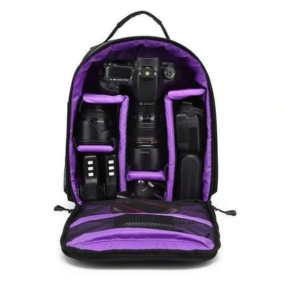 Compacte waterdichte camera-rugzak voor DSLR en accessoires