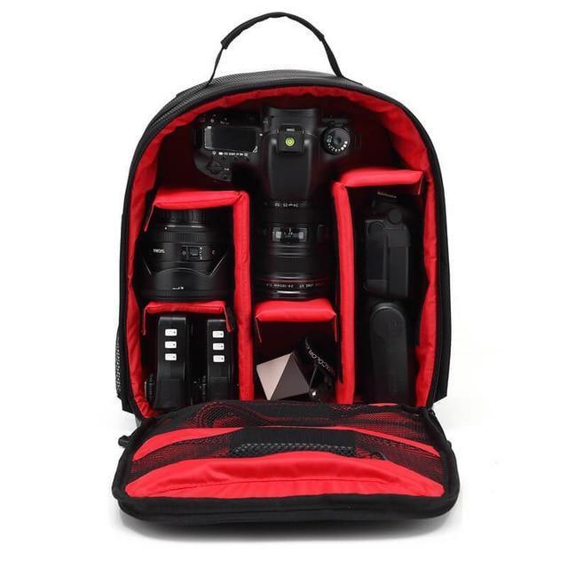 Compacte waterdichte camera-rugzak voor DSLR en accessoires