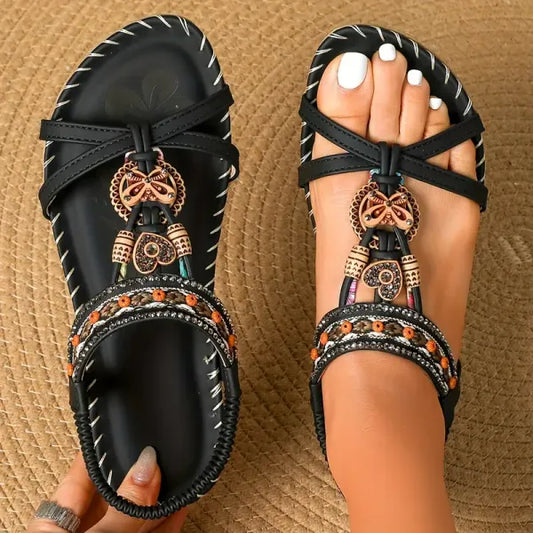 Comfortabele Open Sandalen met Elastische Hielband – De Creatieve Loopzool