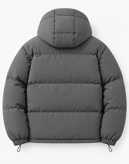 Gewatteerde Puffer Winterjas Heren met Capuchon en Ritssluiting