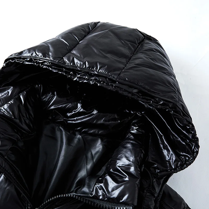 Glanzende Donsjas Dames – Lichtgewicht Waterafstotende Winterjas met Luxe Warmte