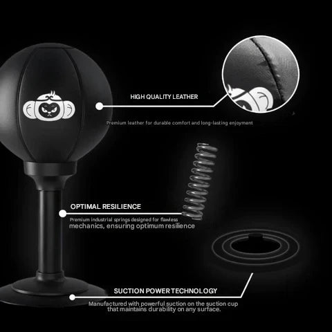 Boxboll met sterke zuignap - PowerStrike
