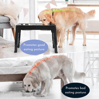 PupLift Verhoogde Hondenkom – Ergonomisch & Langzaam Voeren voor Gezonde Maaltijden
