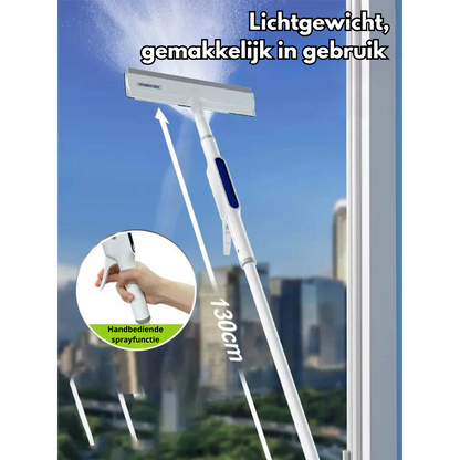 Multifunctionele Raamreiniger met Sprayfunctie - 3-in-1 Tool