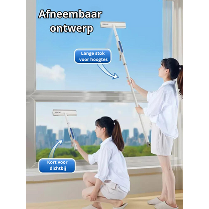 Multifunctionele Raamreiniger met Sprayfunctie - 3-in-1 Tool