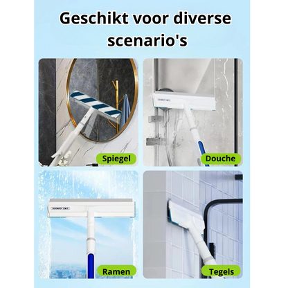 Multifunctionele Raamreiniger met Sprayfunctie - 3-in-1 Tool