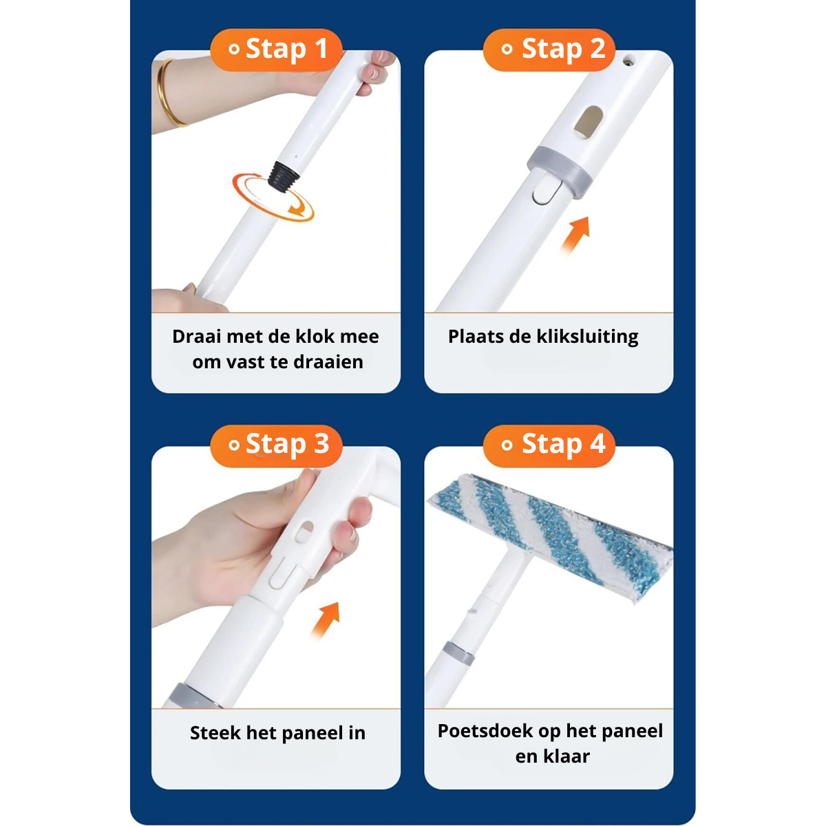 Multifunctionele Raamreiniger met Sprayfunctie - 3-in-1 Tool