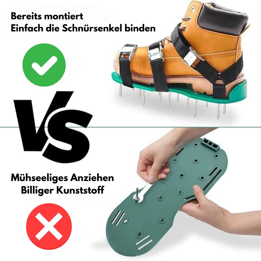 GrasPrik Grondbeluchter Schoenen Voor Gazononderhoud