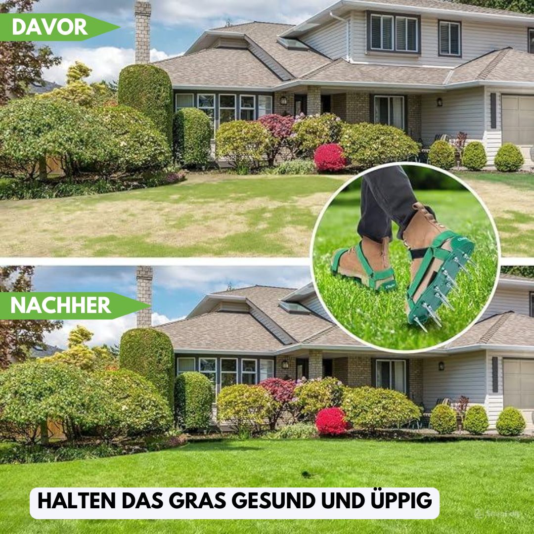 GrasPrik Grondbeluchter Schoenen Voor Gazononderhoud