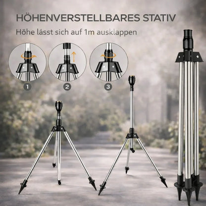 AquaStraal Tuinsproeier Met Statief 360 Graden