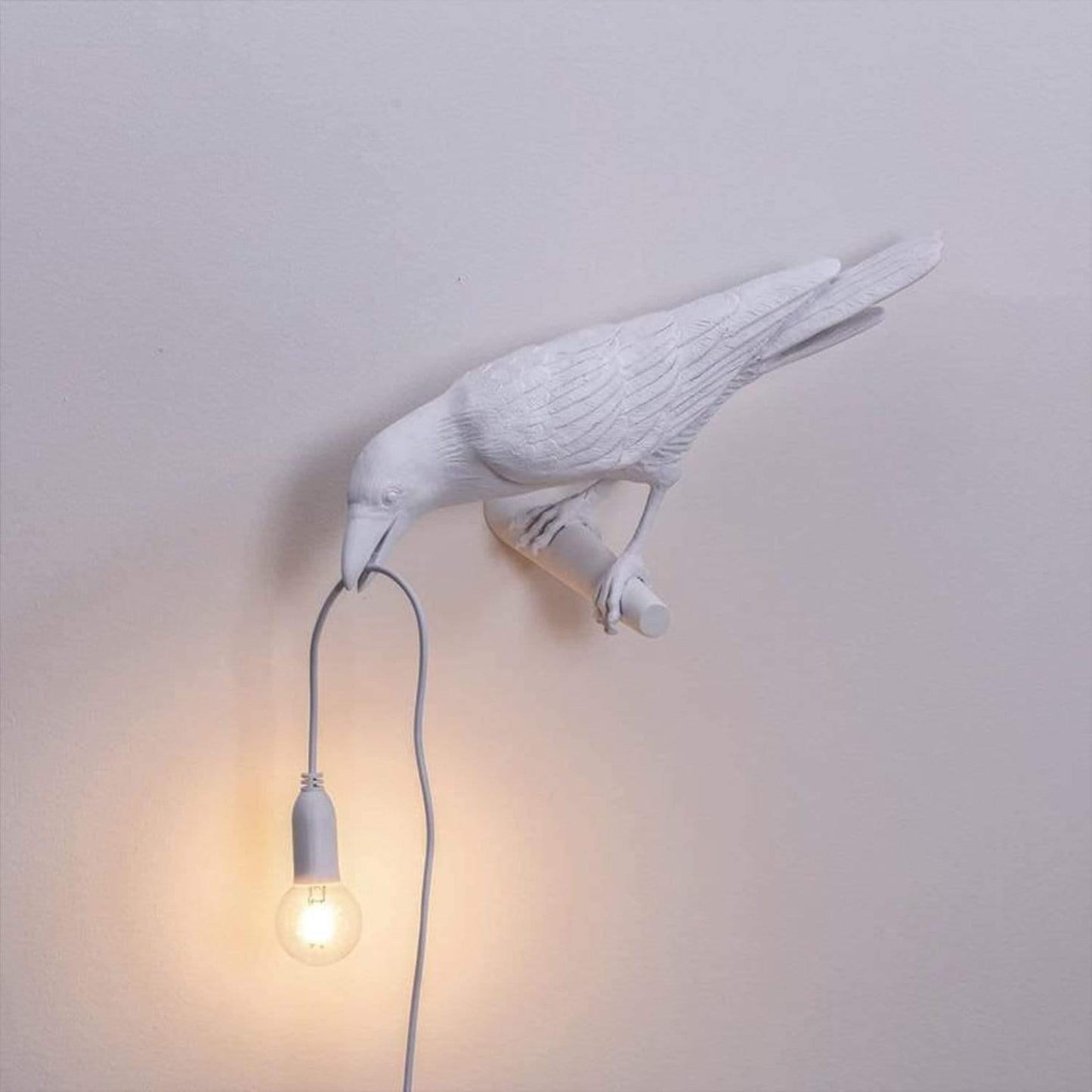NachtRaaf Sfeerlamp – Decoratieve vogellamp van hars voor warme verlichting