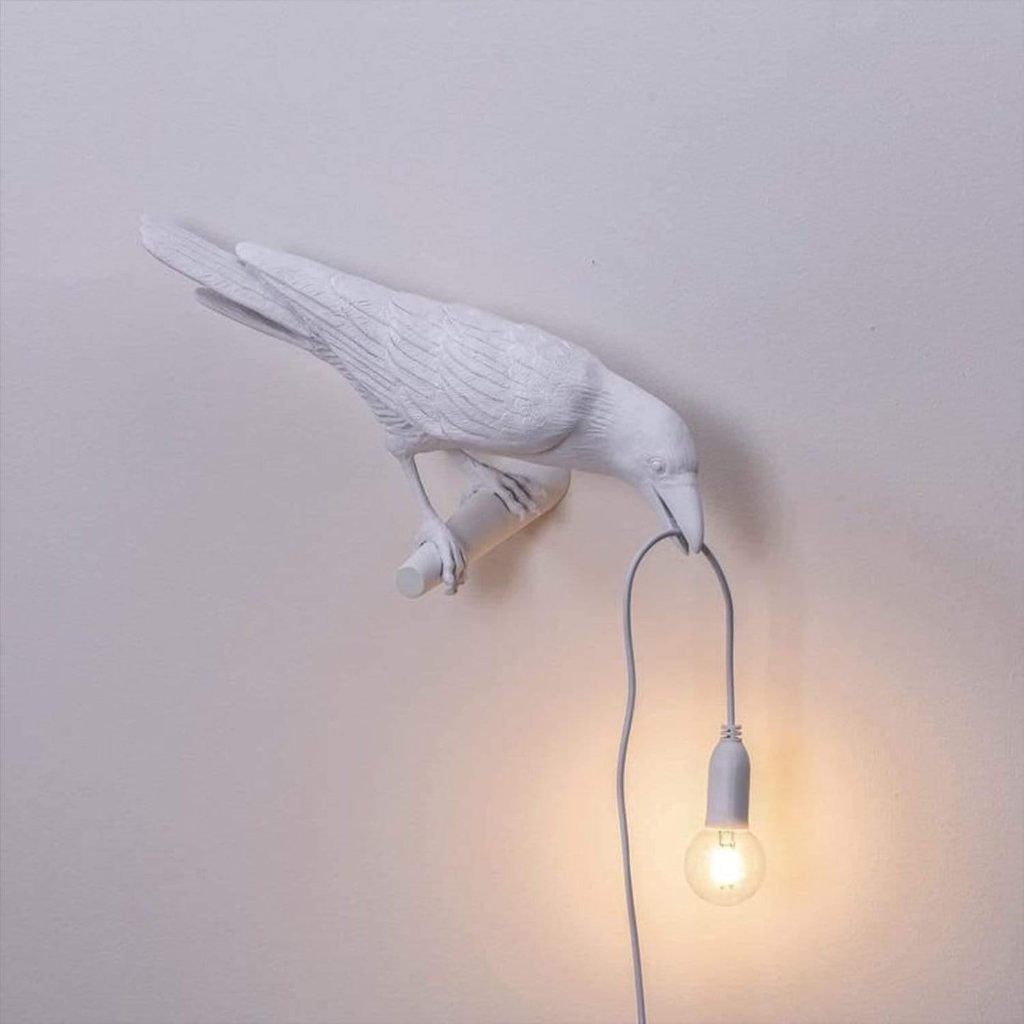 NachtRaaf Sfeerlamp – Decoratieve vogellamp van hars voor warme verlichting
