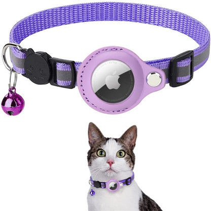 ReflectTrack Kattenhalsband met GPS Tracker Houder en Reflecterend Ontwerp