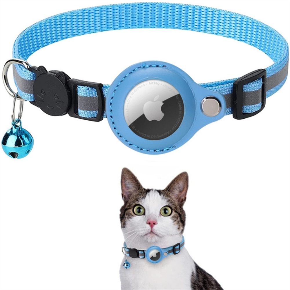 ReflectTrack Kattenhalsband met GPS Tracker Houder en Reflecterend Ontwerp