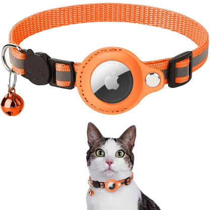 ReflectTrack Kattenhalsband met GPS Tracker Houder en Reflecterend Ontwerp