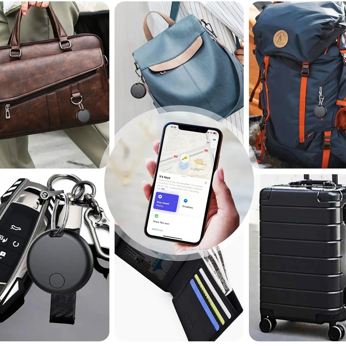 SleutelVolg Bluetooth Tracker voor Sleutels Tassen en Dagelijks Gebruik