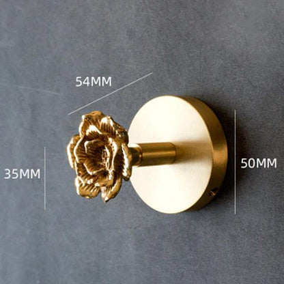 Gouden Messing Muurhaken – Handgemaakte Dierenontwerpen voor Stijlvolle Wanddecoratie