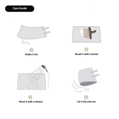 Abstracte antislip badmat met Scandinavisch design