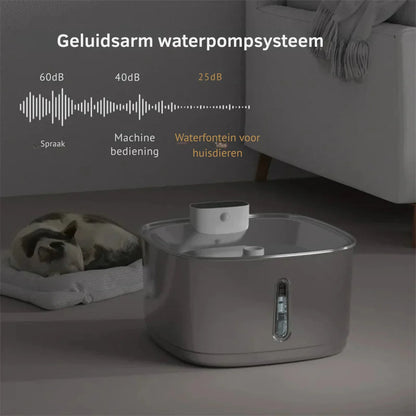 Slimme Drinkfontein voor Katten en Honden – 3,2L RVS met Filter