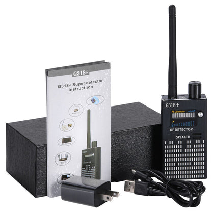 PrivacyGuard Detecto – RF Signaal- en Cameradetector met Laserfunctie en Alarm