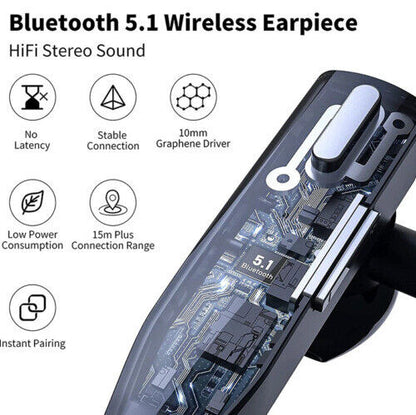 Draadloze Bluetooth Oortelefoon met Lange Batterijduur en Ruisonderdrukking