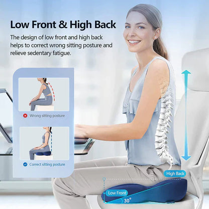 OrthoComfort Zitkussen met Traagschuim en Ergonomische Vorm