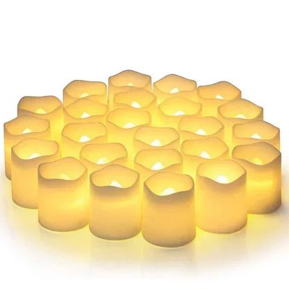 Set met 24 LED-lampen zonder vlam - GlowFlicker