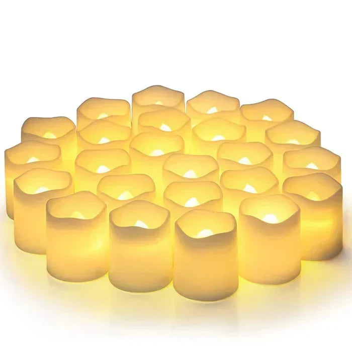 Set met 24 LED-lampen zonder vlam - GlowFlicker