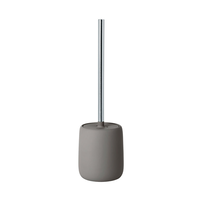 Elegante Matte Toiletborstel met Houder – Modern Design
