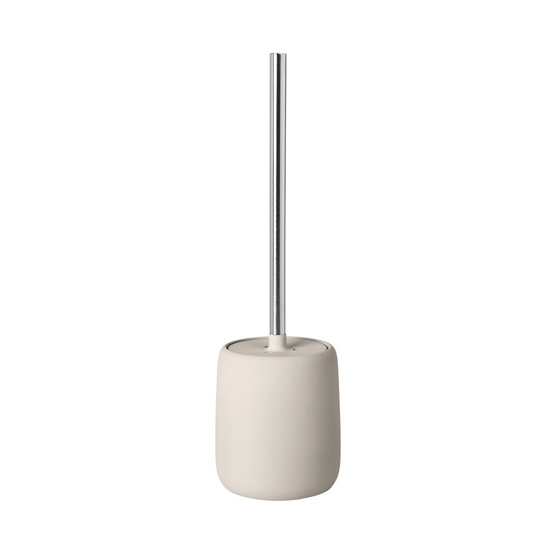 Elegante Matte Toiletborstel met Houder – Modern Design